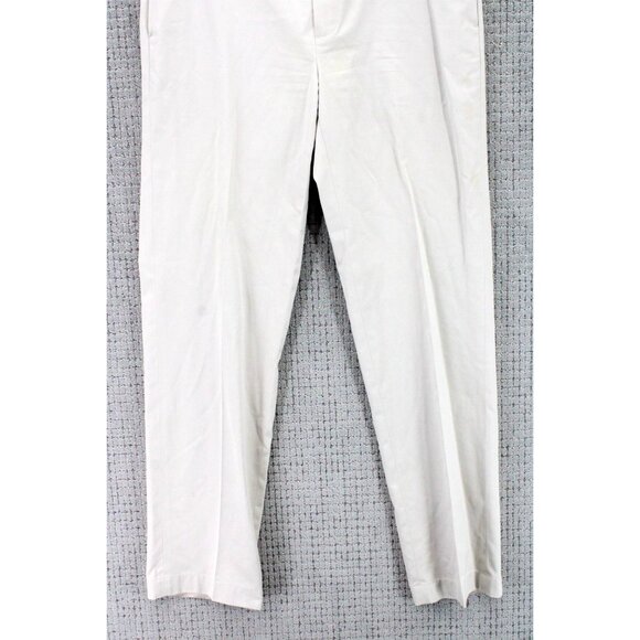 Brook Brothers 346 Chino Pants Mens 34x34 Beige Casual Flat Front Cotton - Picture 3 of 7